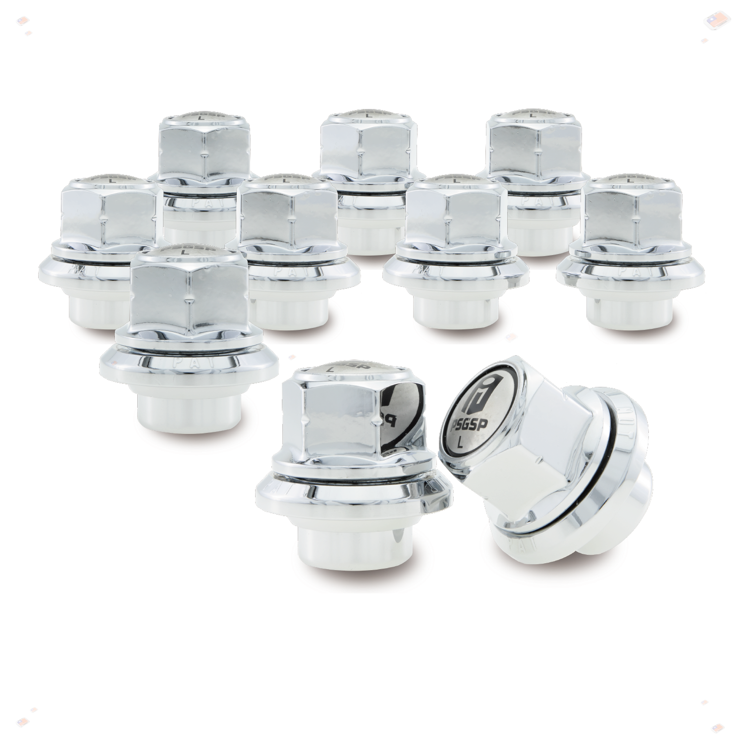 PSGSP Prime Short Sleeve Wheel Nuts 3/4”-16 LH Thread Ball Seat