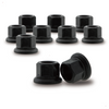 PSGSP Two-Piece Flange Wheel Nuts - M22x1.5 Hex:33mm Black for Heavy Duty Truck Semi Truck Fit Aluminum or Steel Wheels with Hub Piloted – 10PCS