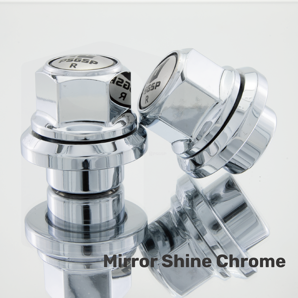 PSGSP Prime Short Sleeve Wheel Nuts M22x1.5 Hex 33mm Chrome for HGV Truck, Lorry, Bus or Coach Fit Single or Front Alcoa Aluminum Wheels with Hub Piloted & Bolt Hole : 32mm -Pack of 20