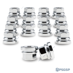 PSGSP Chrome M14x2.0 Wheel Nuts OEM Style 16pcs for 1999-2002 Ford F150/250/350/450/550 Excursion Expedition, Lincoln Blackwood Navigator,For Factory OEM Wheels