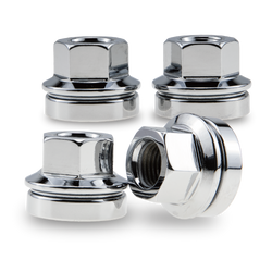 PSGSP Chrome M14x1.5 Wheel Nuts OEM Style 4pcs for '17-'23 Ford F250 F350 ,'15-'20 Transit , For Factory OEM Wheels