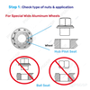 PSGSP Prime Sleeve Wheel Nuts M22x1.5 Extra Long Sleeve Pack of 1(SPECIAL ORDER)-For Dual/Rear Aluminum Wheel