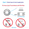 PSGSP Two-Piece Flange Wheel Nuts -M22x1.5-Hex:33mm- Heavy Duty Truck Aluminum or Steel Wheels-Hub Piloted-Pack of 10 Fit Alcoa 039874